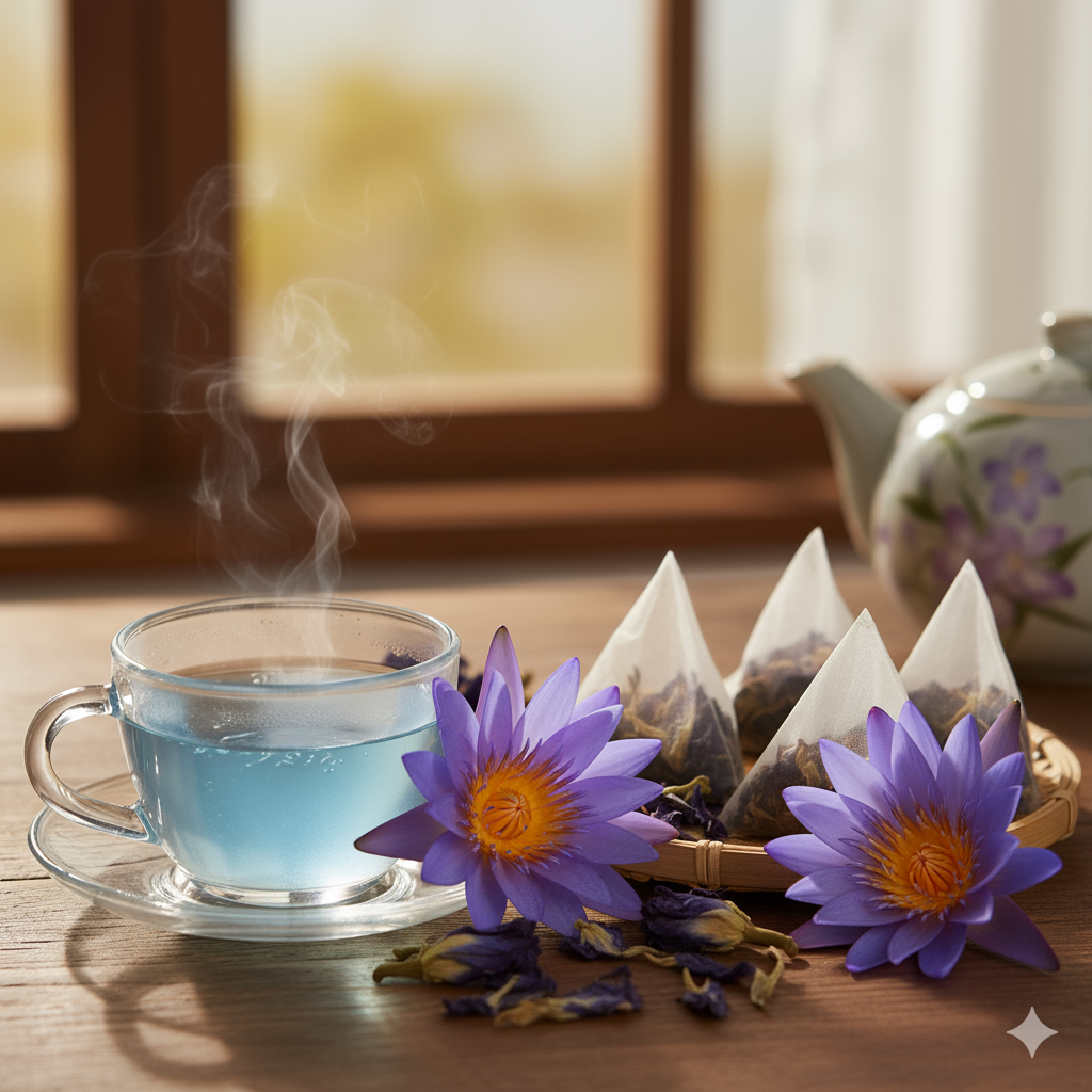 Blue-Lotus-Flower-Benefits Ceylon production