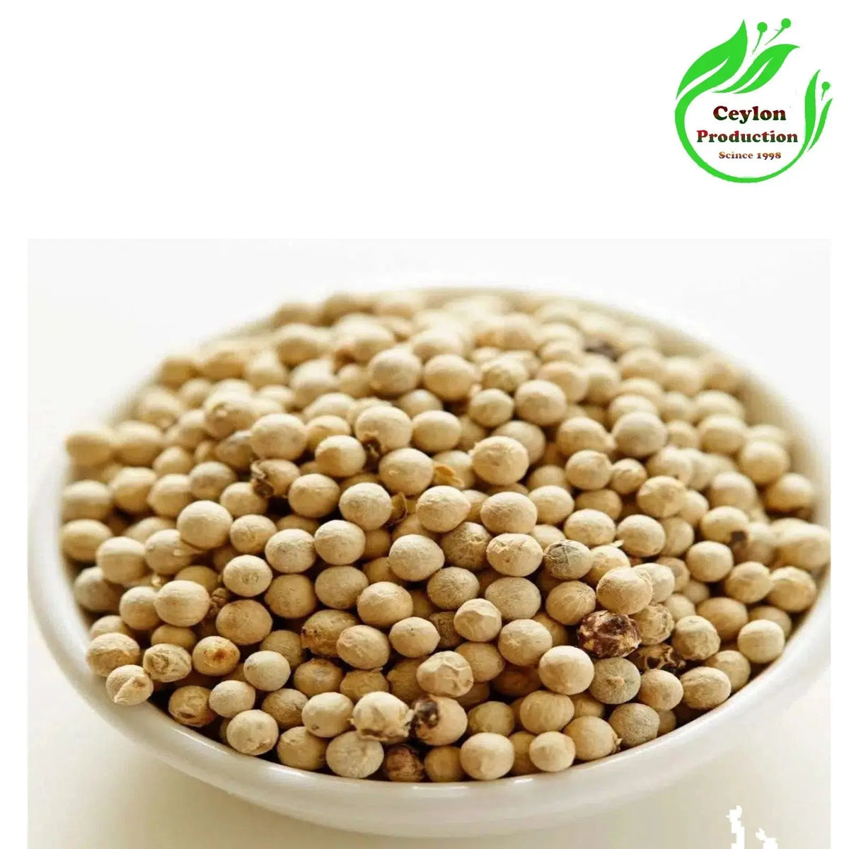 Organic White Pepper Whole Premium Dried Spice Piper Nigrum