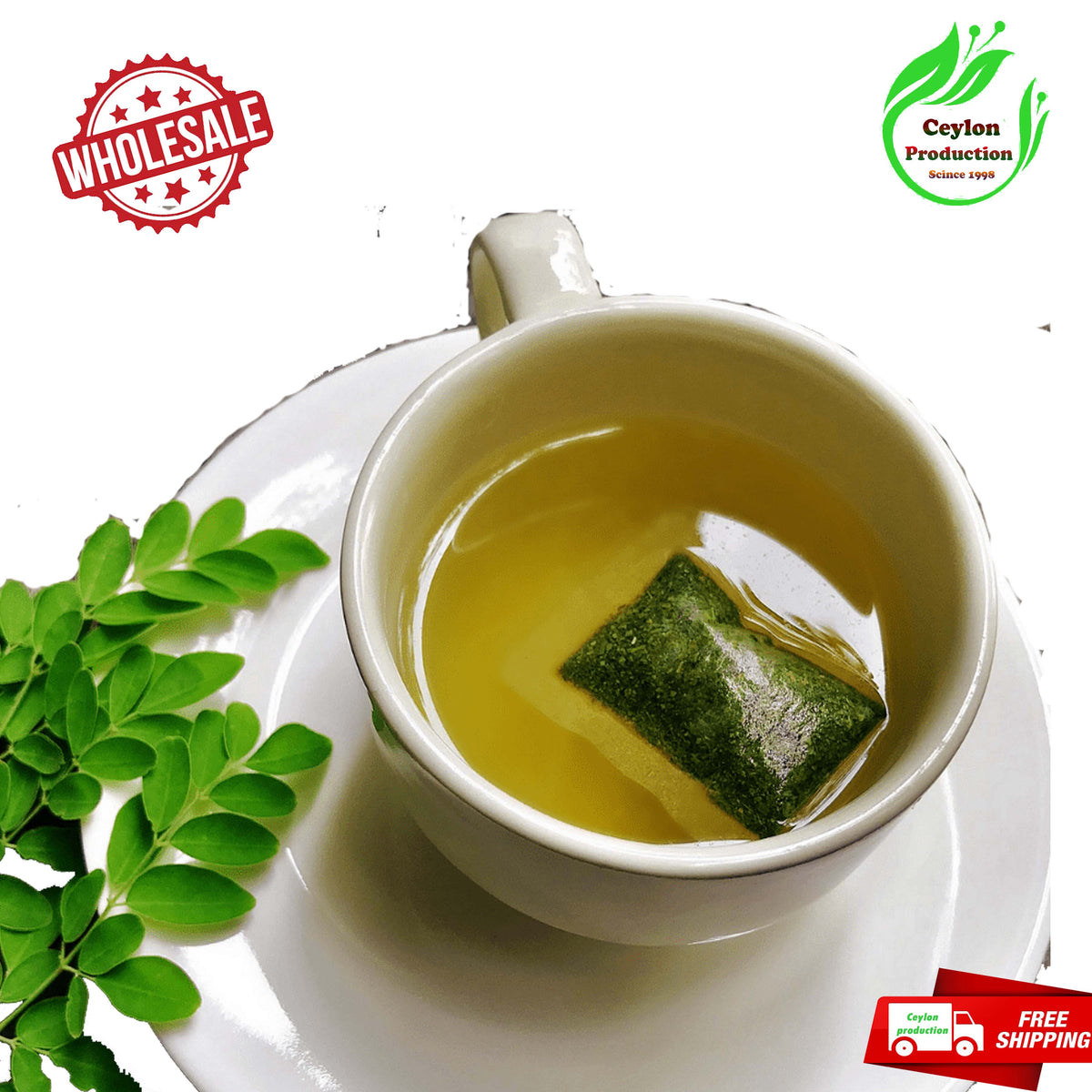 Herbal Moringa Leaves Tea Bags pure natural organic (Moringa oleifera)sri lanka ceylon
